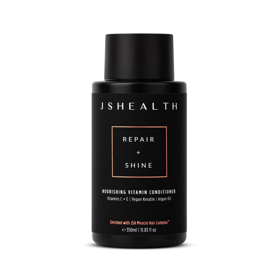 JSHealth front bottle view showing packaging and 350ml size benefit