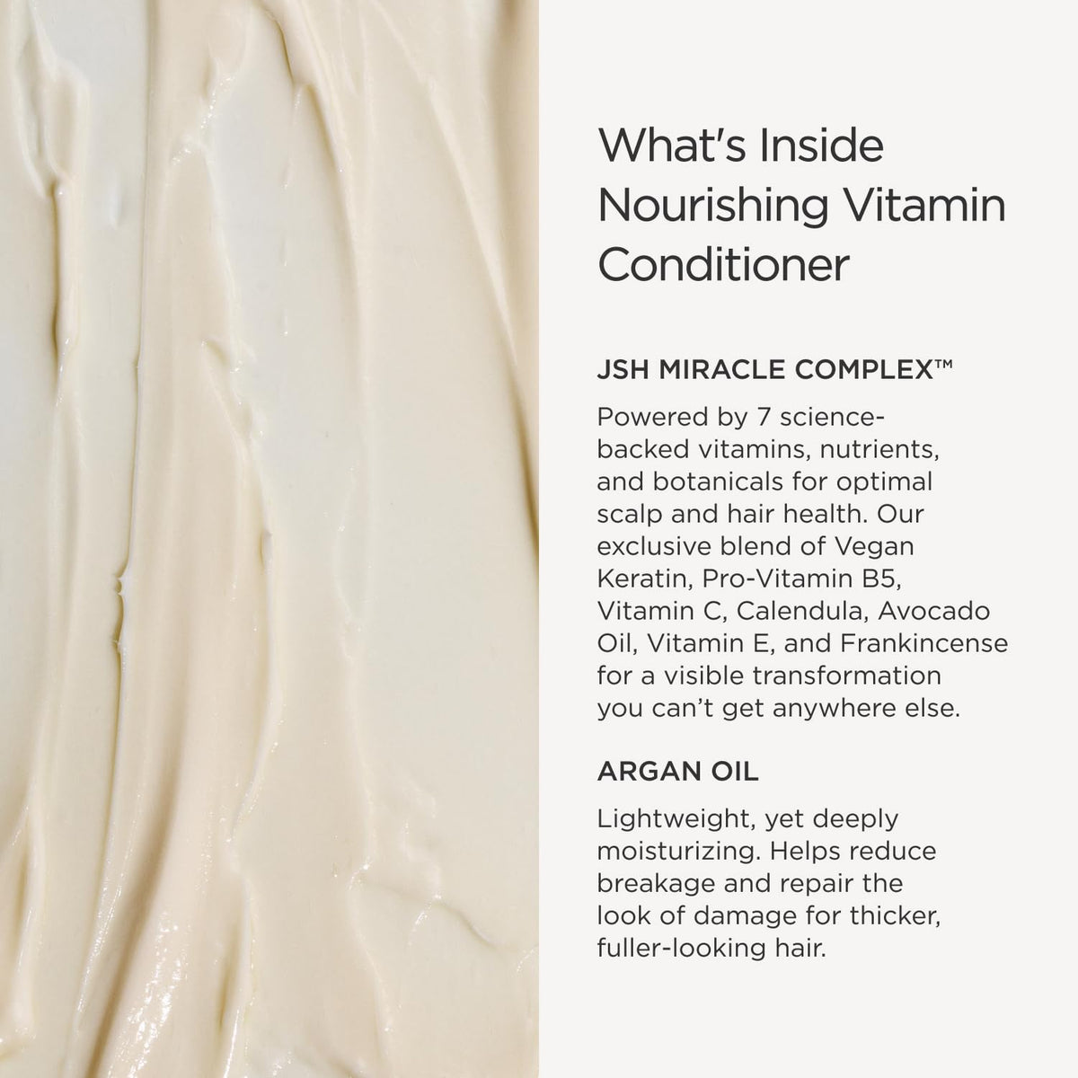 JSHealth argan and shea butter ingredients display for nourishing benefit