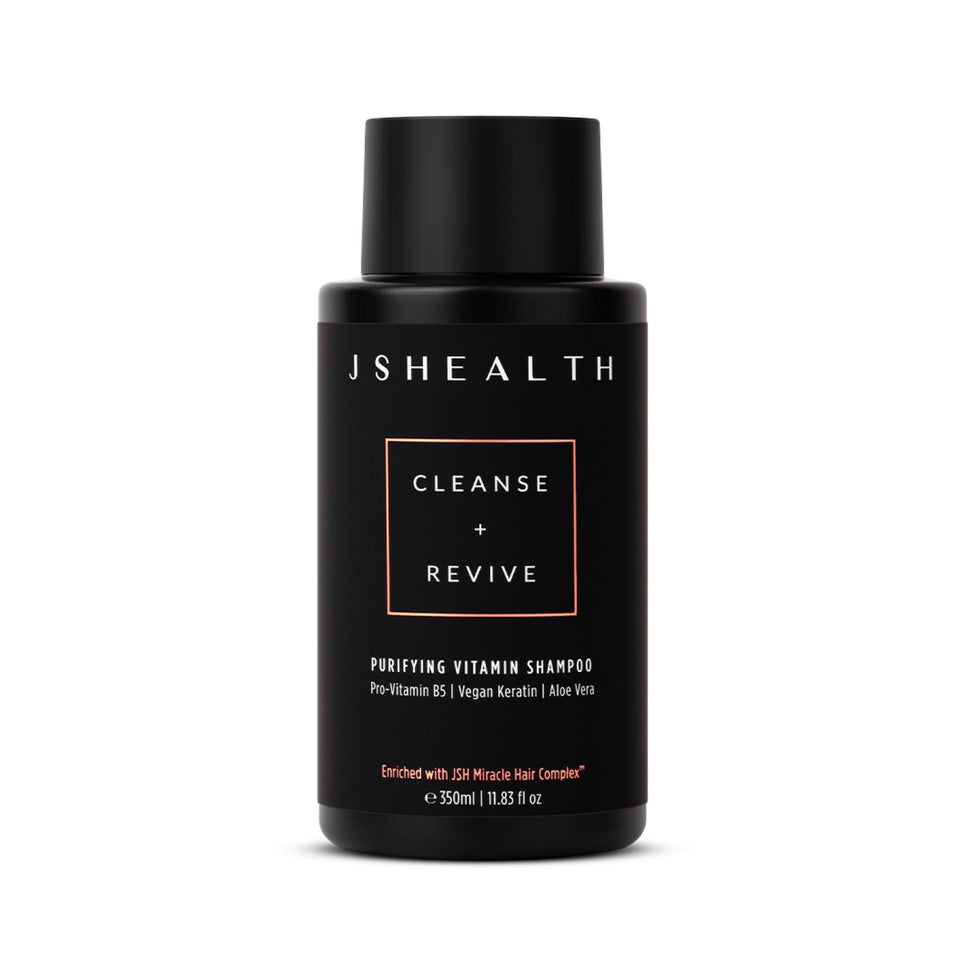 JSHealth front bottle showing label and clean design benefit