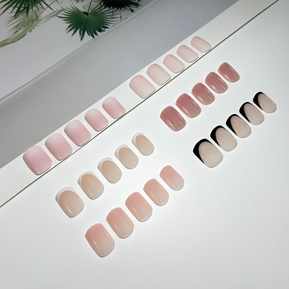 Jsiallye lifestyle scene with nails on table for at-home manicure idea