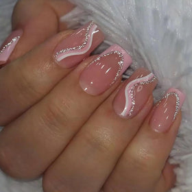 Jsiallye nails applied on hands demonstrating quick at-home salon result
