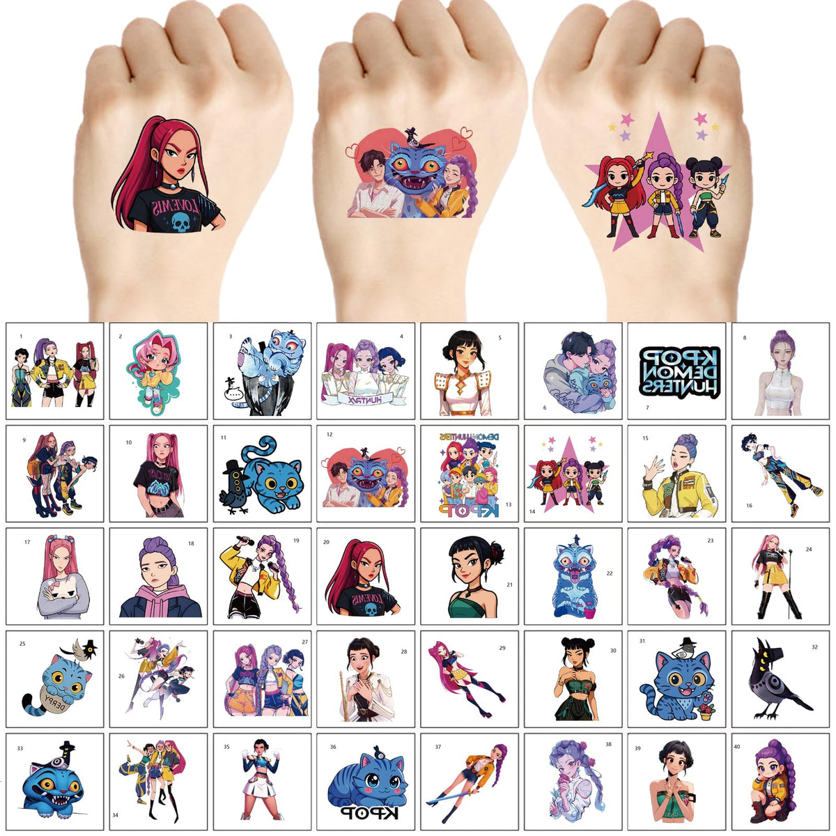 JSYAVG child arm wearing tattoo showcasing fun look and durable wear