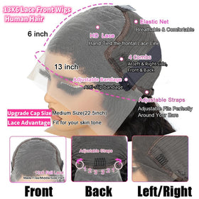 JTMMP wig on mannequin showing 26-inch length and true-to-length accuracy