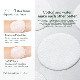 Jtopyrt pad saturated with serum illustrating potent exfoliating solution