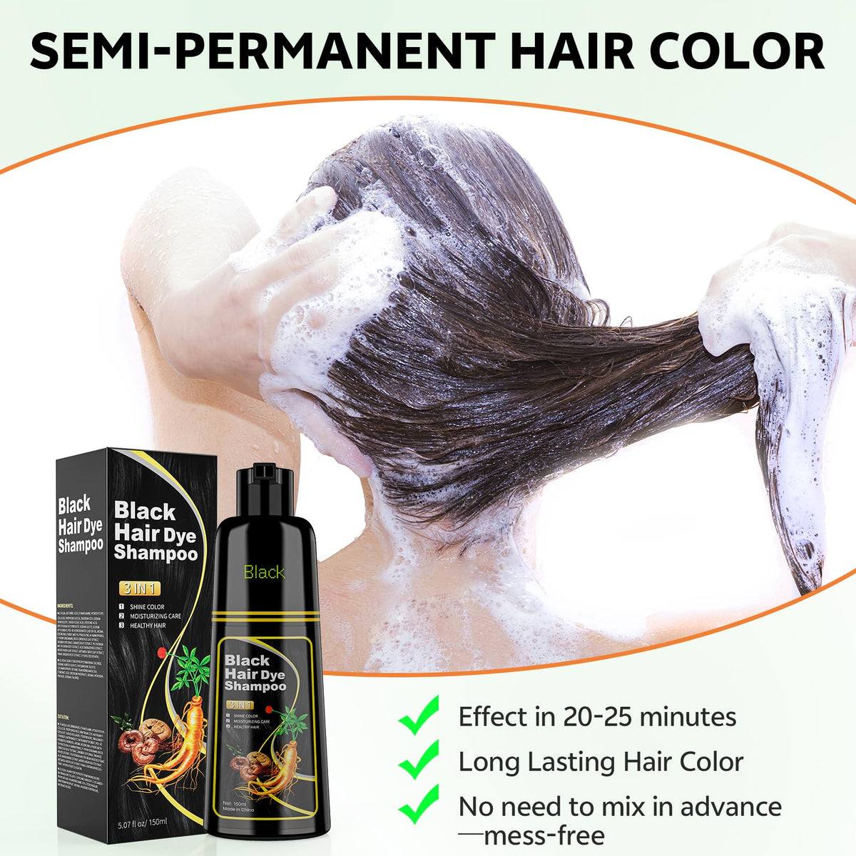 JUANCHI ingredients display with plant extracts for conditioning benefit