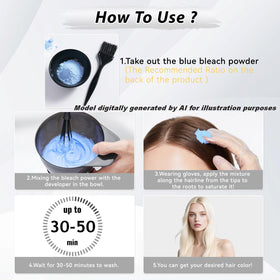 JUANCHI size and scale next to hair tools convenient 100g pack