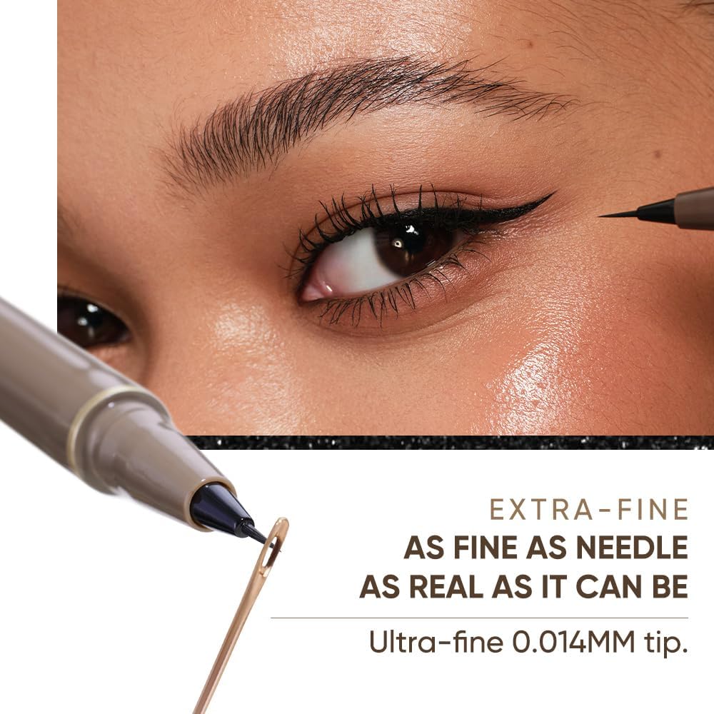 JUDYDOLL applying eyeliner to inner corner for accurate small strokes