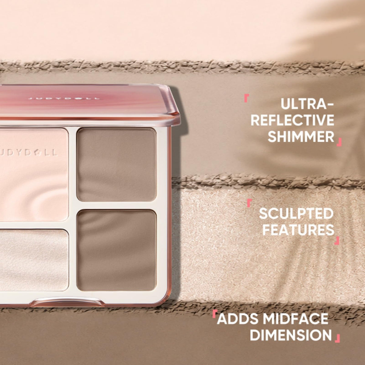 JUDYDOLL contour pan detail highlighting depth and cool-toned sculpting benefit
