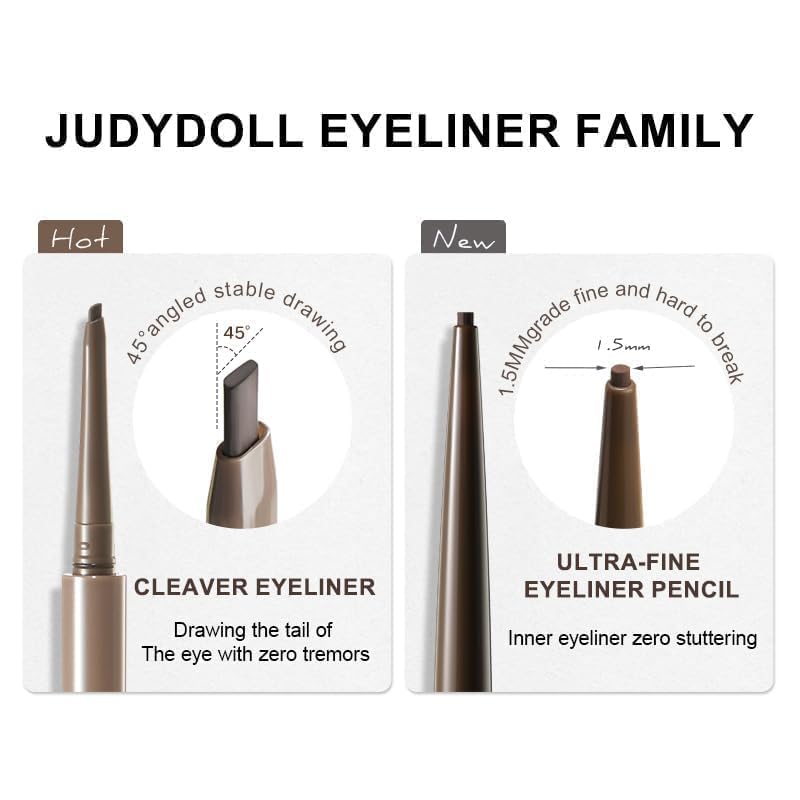 JUDYDOLL finished brown-eye look highlighting subtle definition and natural enhancement