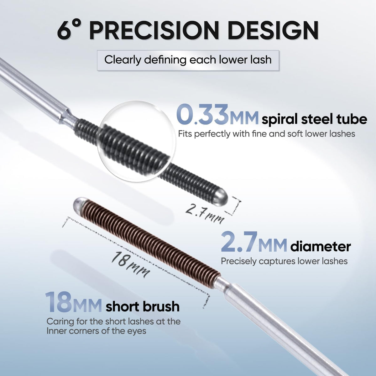 JUDYDOLL mascara held in hand to show size and scale