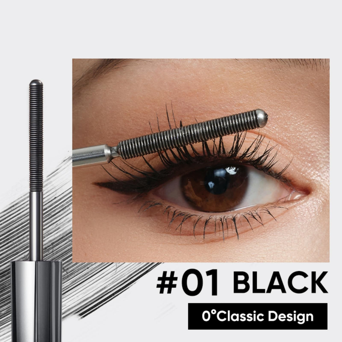 JUDYDOLL ultra-fine metal wand close-up for precise lash separation benefit