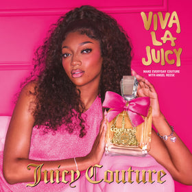 Juicy Couture angled bottle highlighting shape and fashion-forward aesthetic