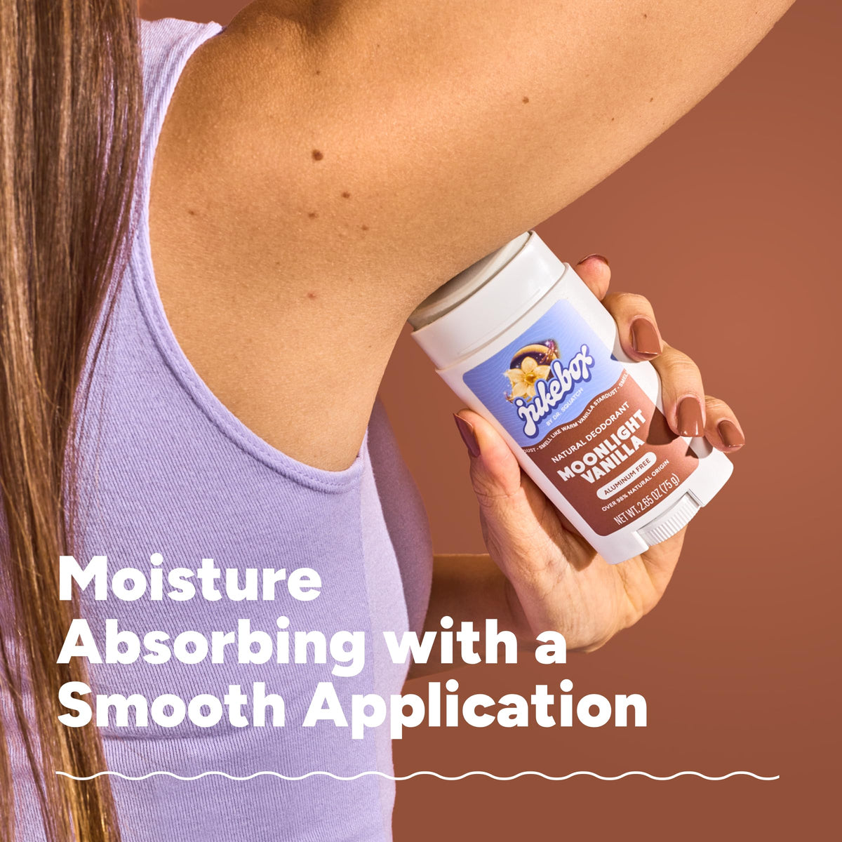 JUKEBOX arrowroot ingredient close-up showing moisture-absorbing benefit