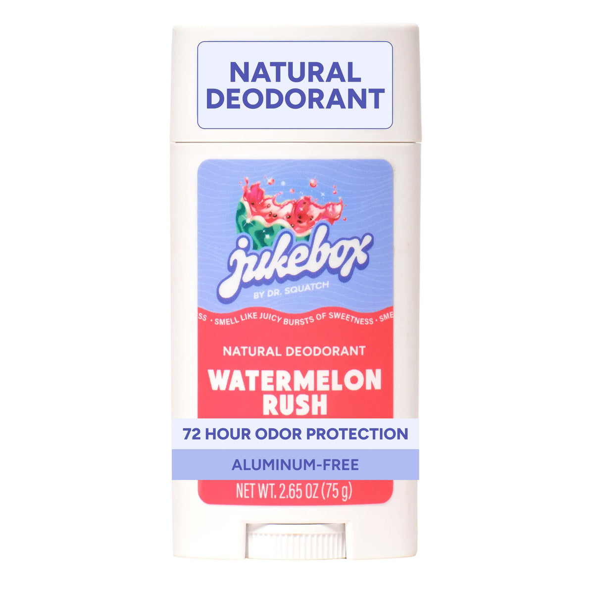 JUKEBOX front packaging showing Watermelon Rush and benefits
