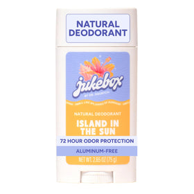 JUKEBOX front packaging showing Island in the Sun scent and clean design benefits