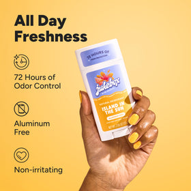 JUKEBOX stick close-up showing smooth buttery texture for easy application