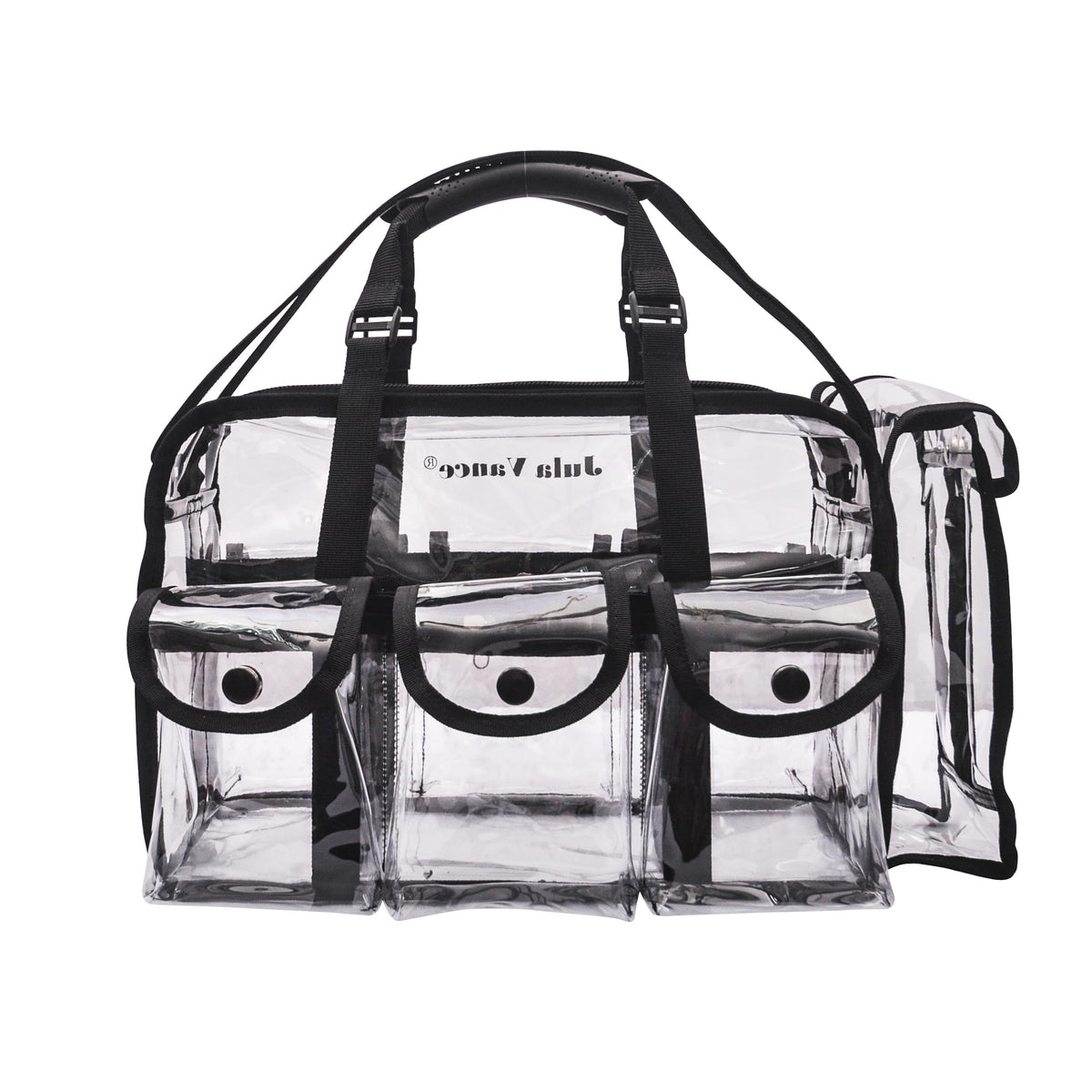 Jula Vance close-up of thick PVC texture highlighting durable wipe-clean benefit