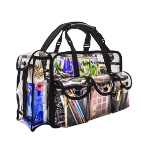Jula Vance detail of six external pockets showing quick-access organization benefit