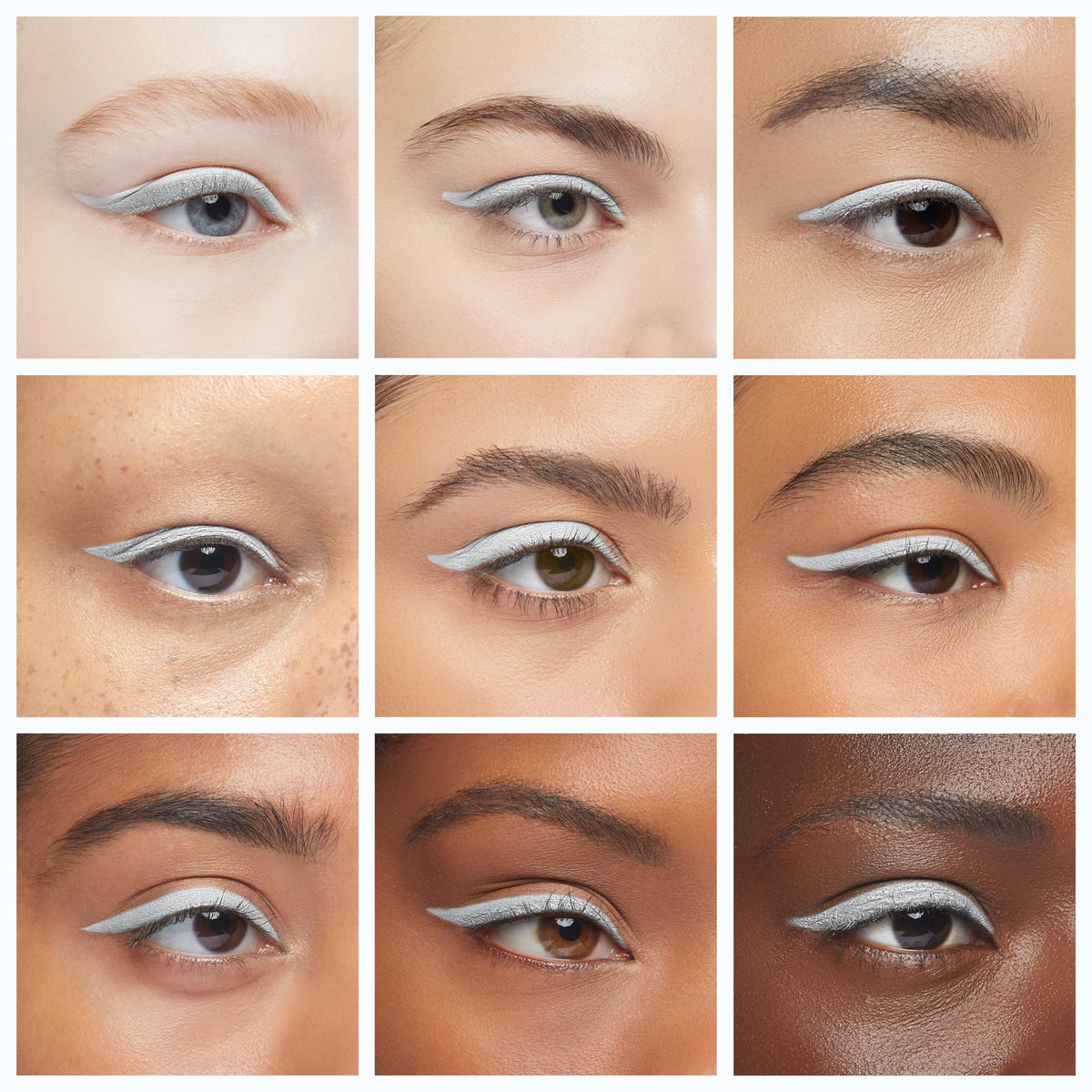 Julep eyeliner being applied to upper lash line for precise definition