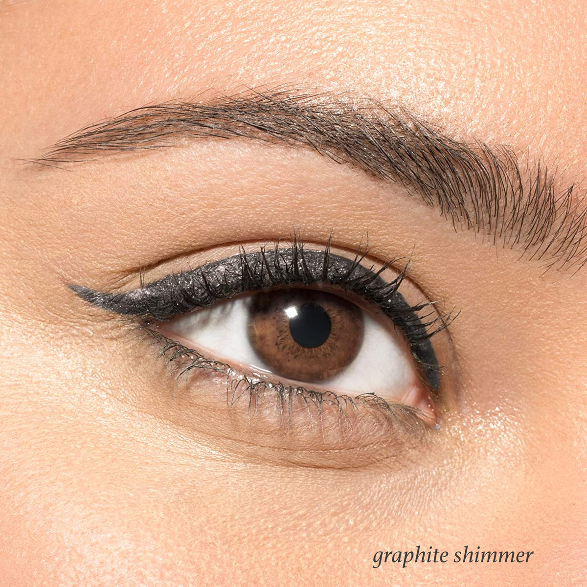 Julep pencil applied on upper lashline showing clean definition benefit