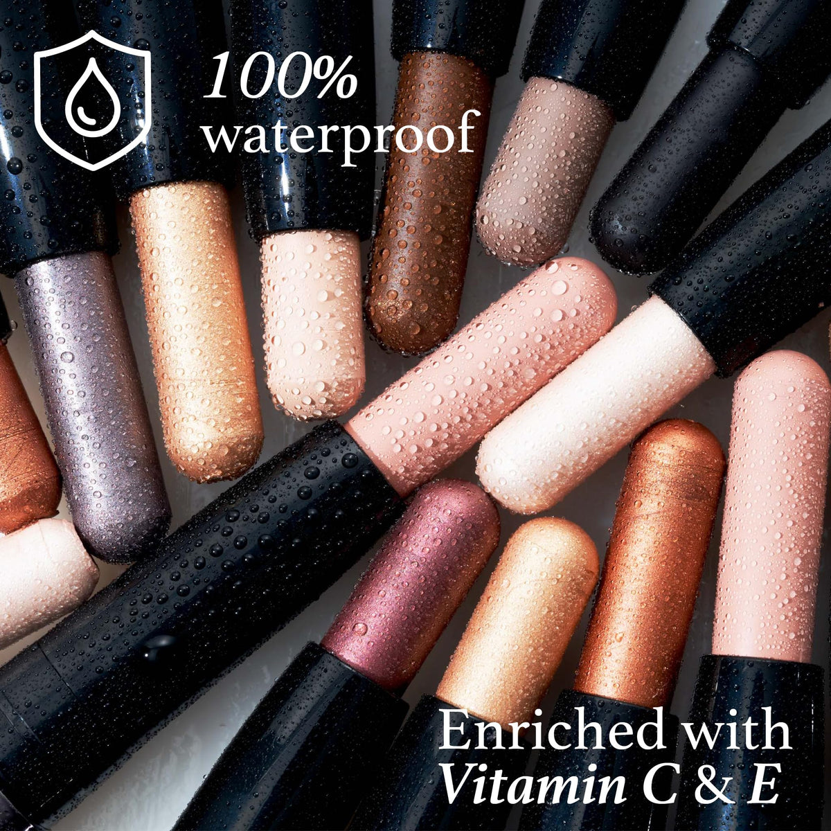 Julep arm swatches of both shades showing true color payoff and blendability