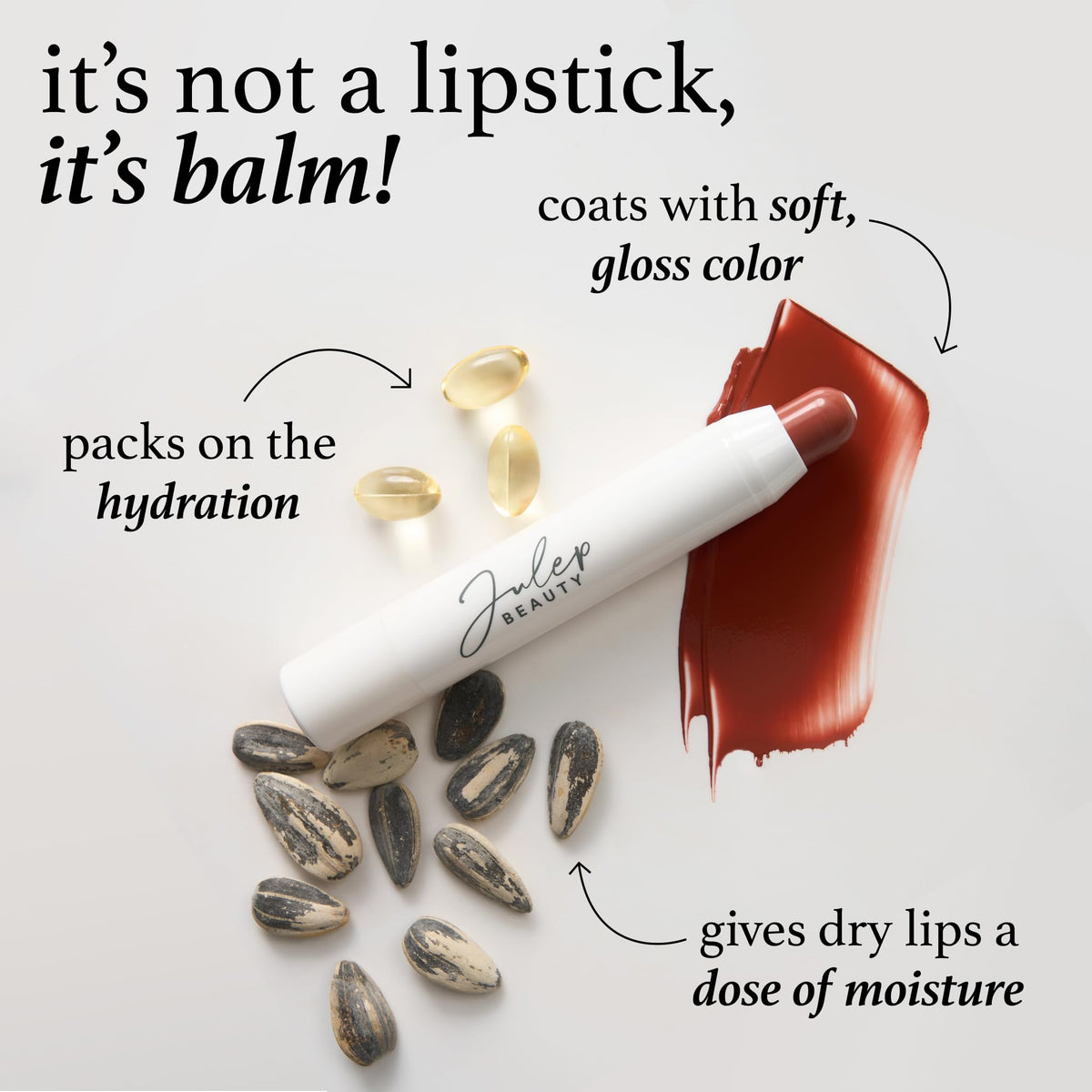 Julep lifestyle shot in a bag showing on-the-go touch-up benefit