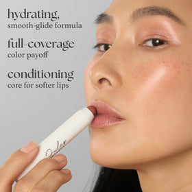 Julep lip application close-up showing smooth, luminous coverage