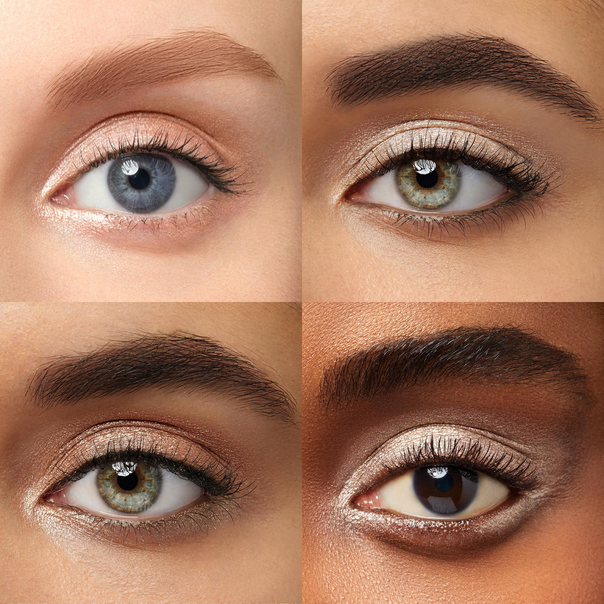 Julep close-up texture swipe of shimmer finish illustrating smooth crème-to-powder payoff