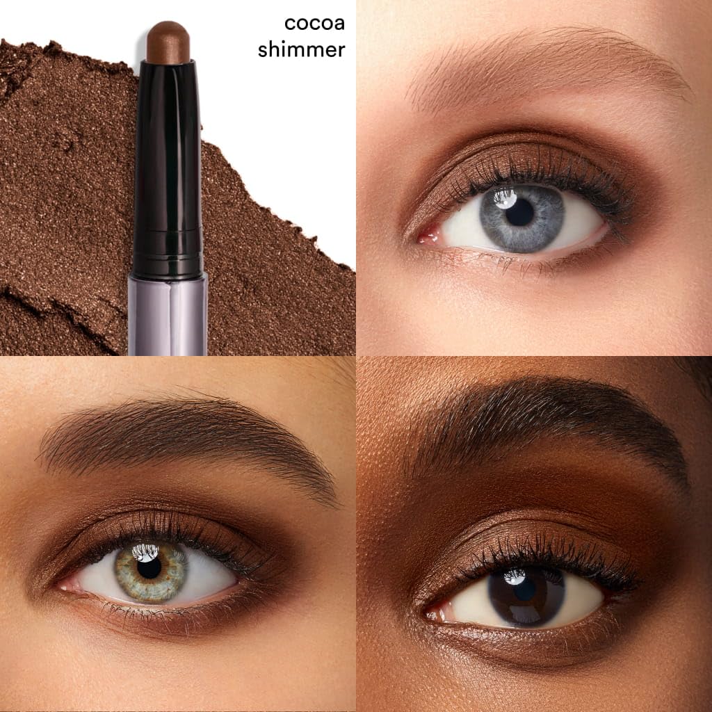 Julep close-up of cocoa shimmer tip showing creamy glide and rich pigment