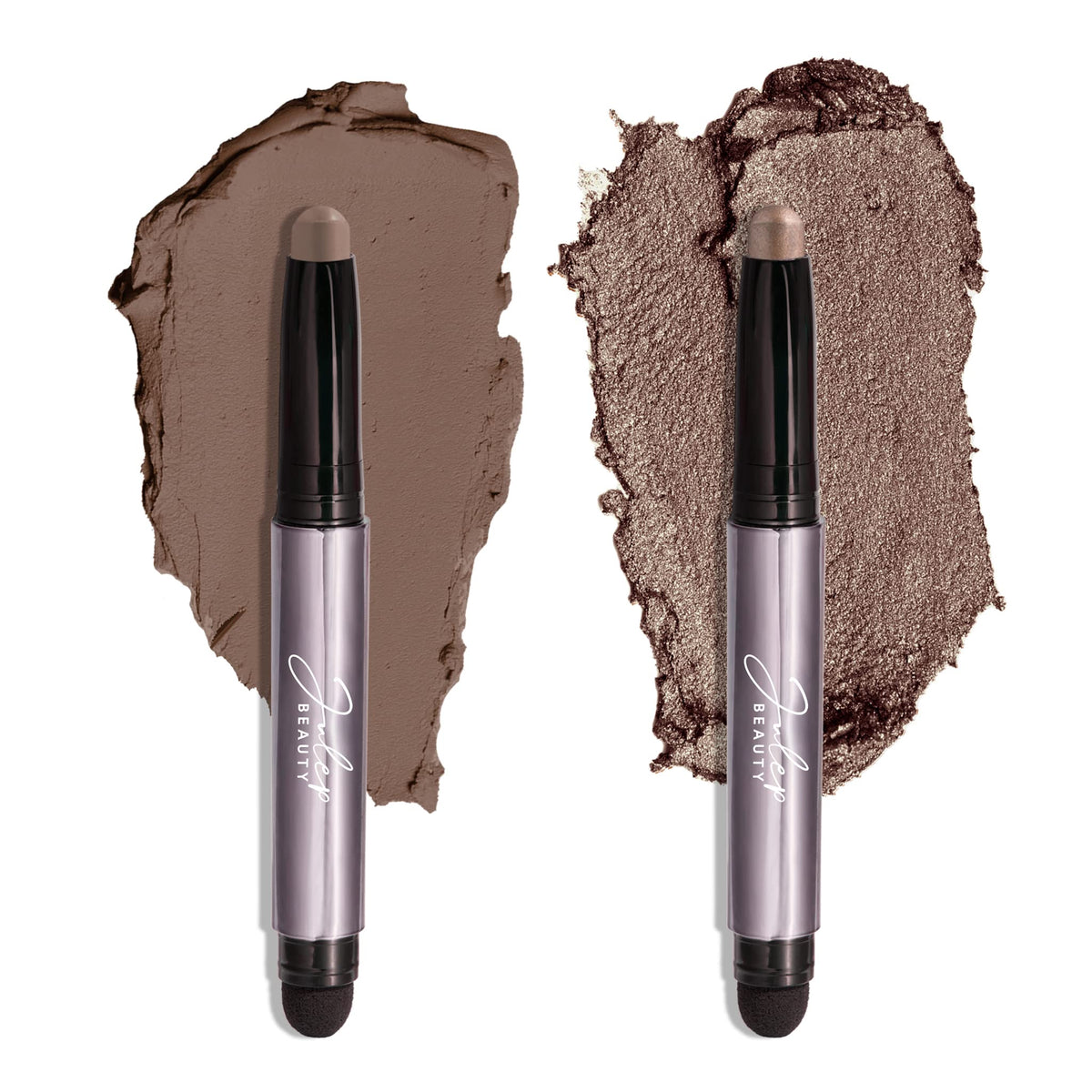 Julep duo front view showing both shades and caps for travel convenience
