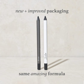 Julep pencil next to coin showing compact size and travel-friendly benefit