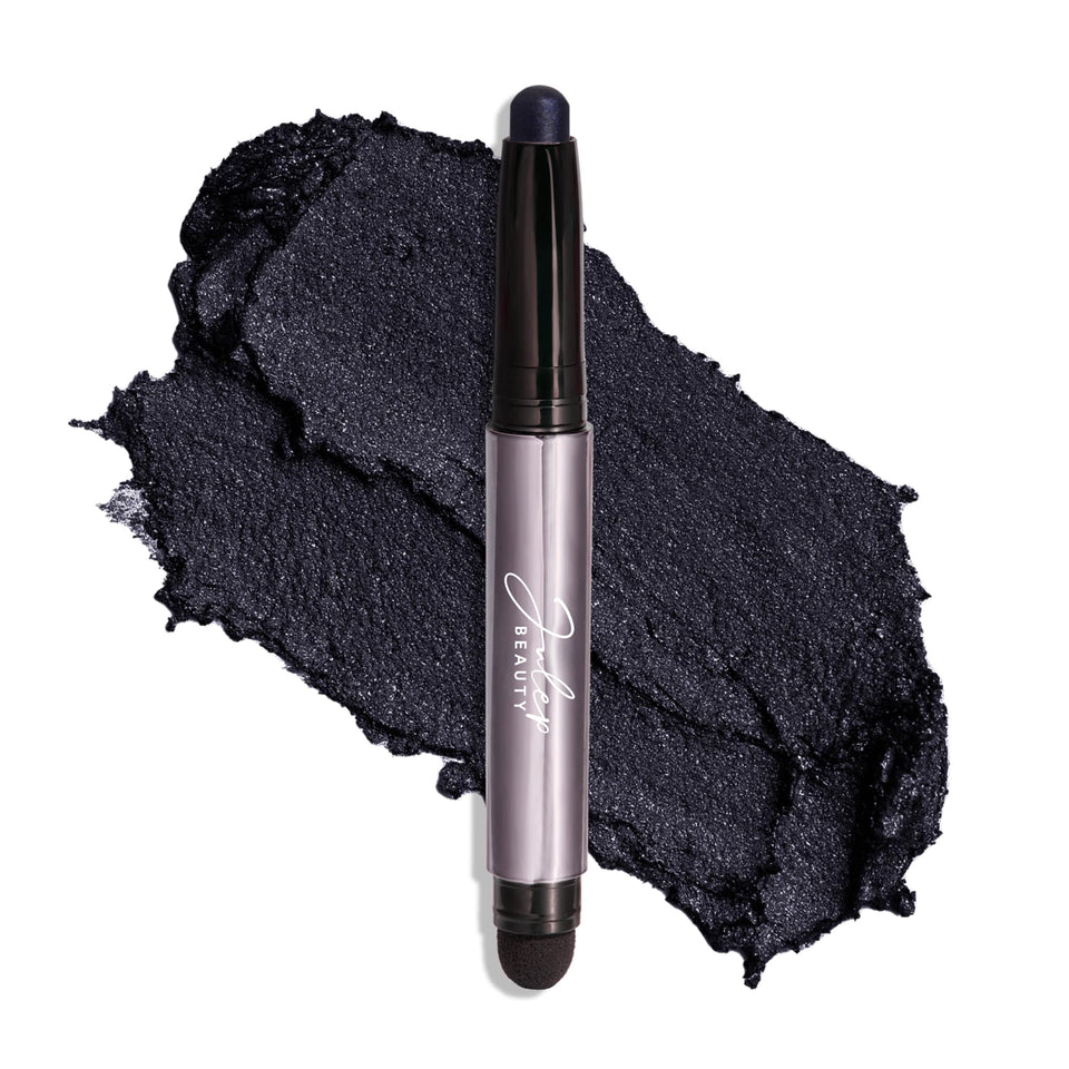 Julep front packaging showing midnight blue shimmer stick and benefits