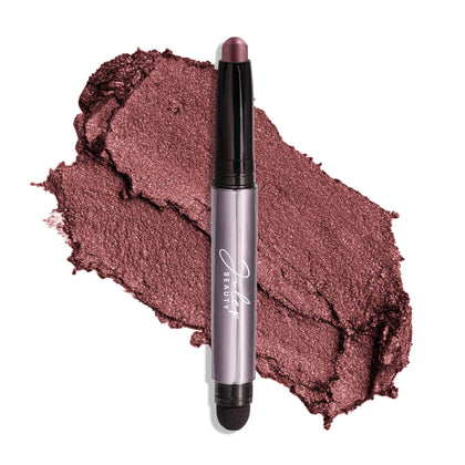 Julep front packaging showing orchid shimmer stick and benefit of easy application