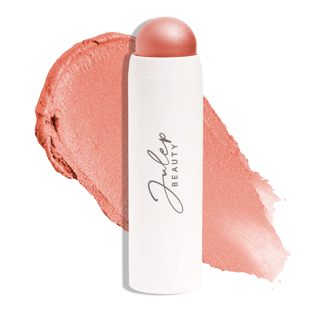 Julep front packaging showing rose gold blush stick and compact finish