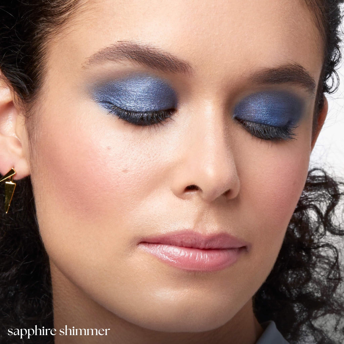 Julep on model full-eye demonstrating longwear shimmer benefit
