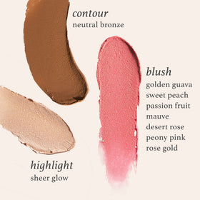 Julep stick in a handbag on a table showing convenient on-the-go touch-ups