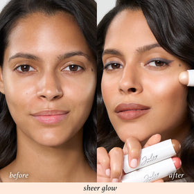 Julep applied on eyelid in close detail adding subtle luminous definition