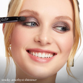 Julep product applied on eyelid demonstrating luminous finish and crease resistance