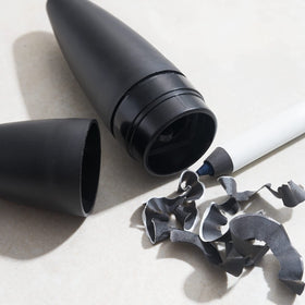 Julep sharpener inside travel pouch showing on-the-go tidy storage
