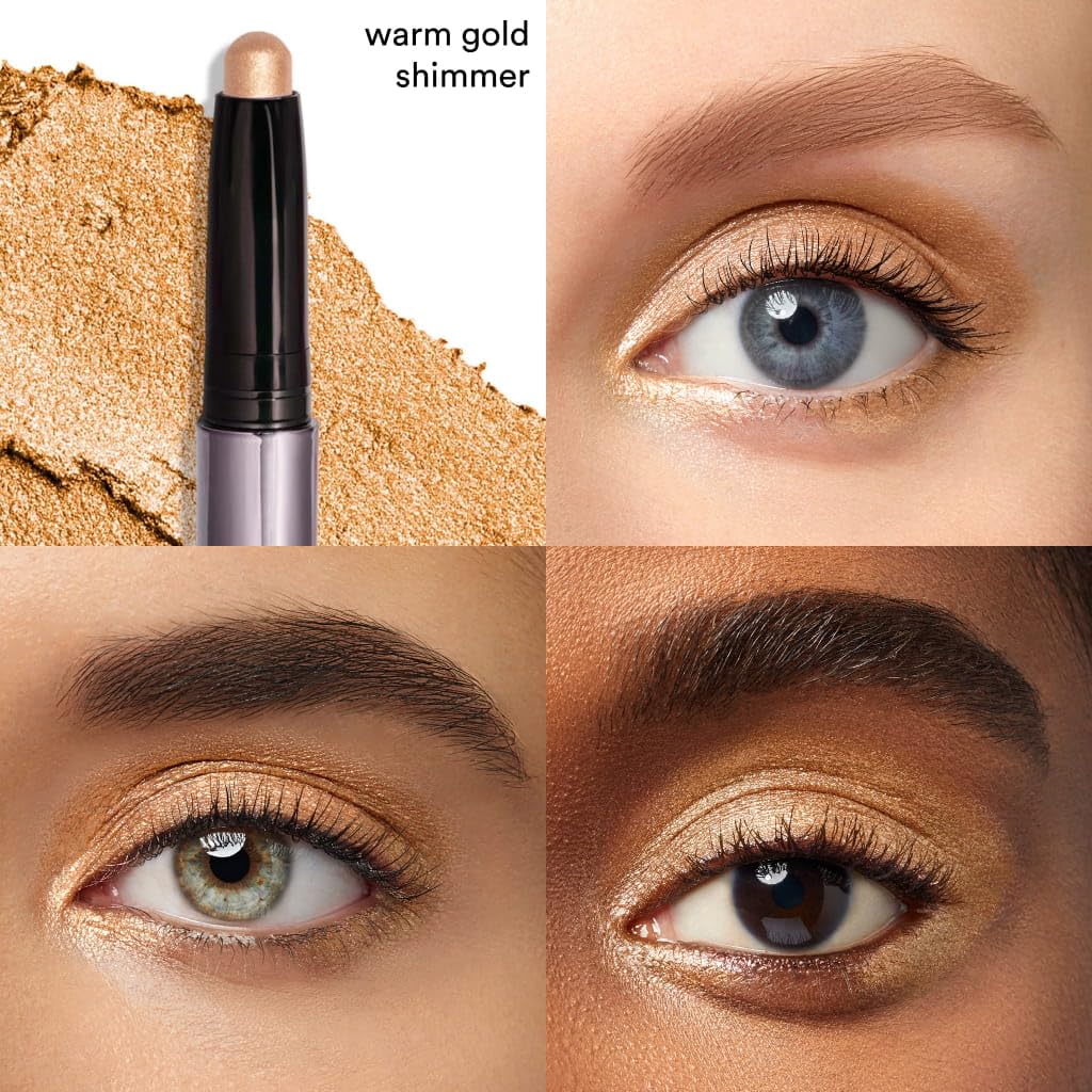 Julep arm swatch of warm gold shimmer demonstrating rich pigment payoff