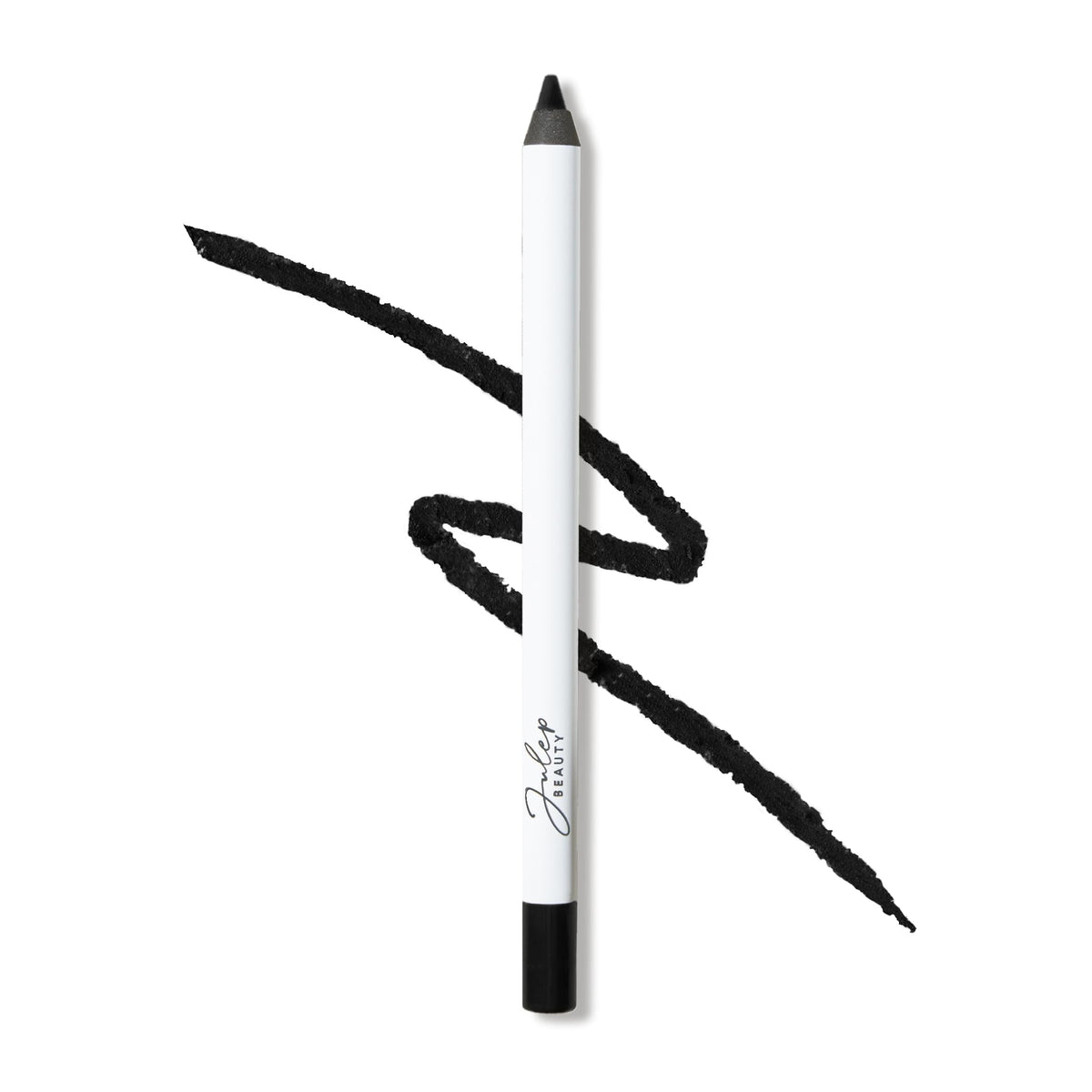 Julep front-view of pencil showing label and sleek barrel, easy-grip design benefit