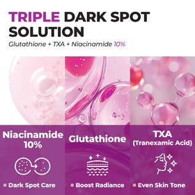 JUMISO label close-up showing active ingredients for targeted brightening benefit