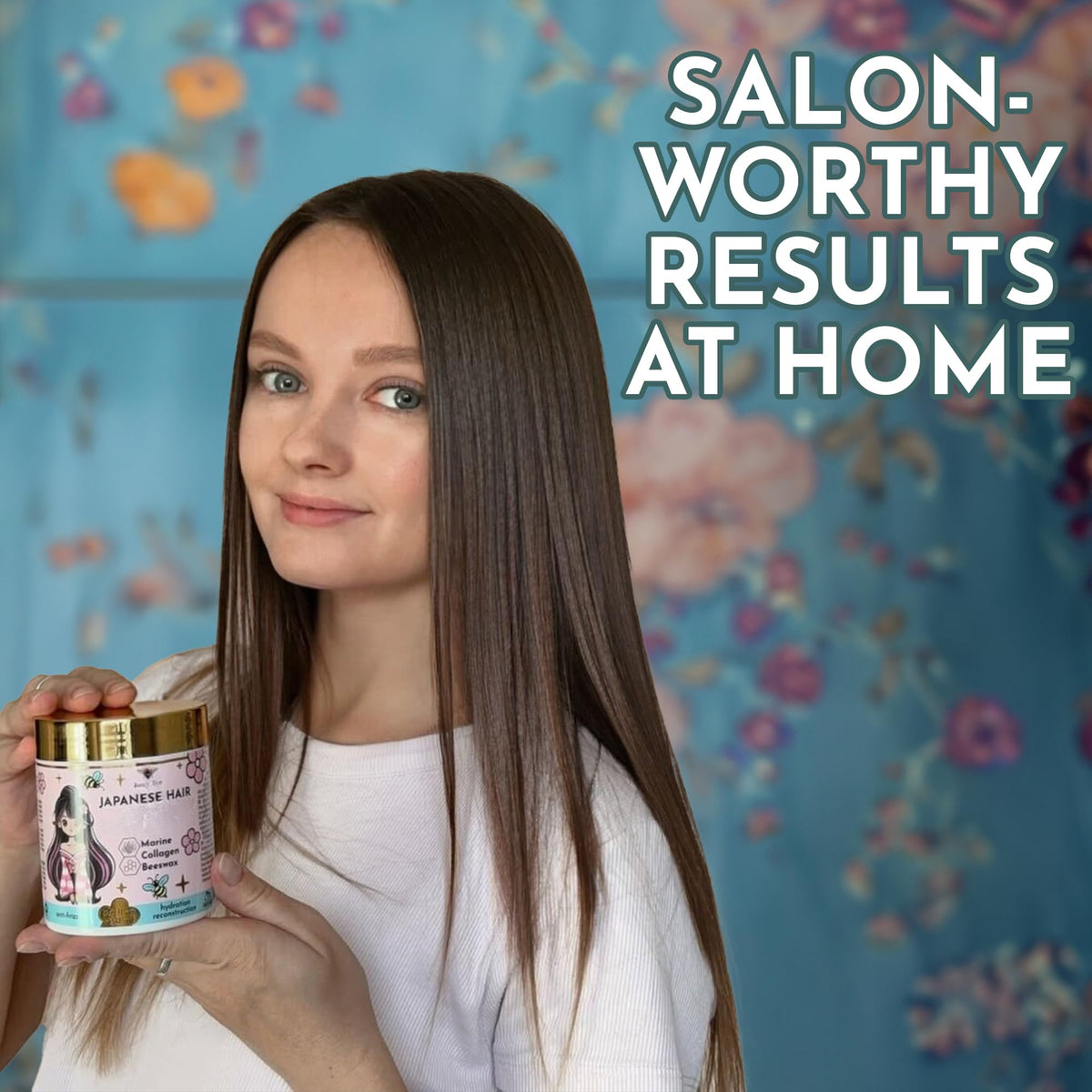 Jumybee before and after split ends improvement showing visible repair