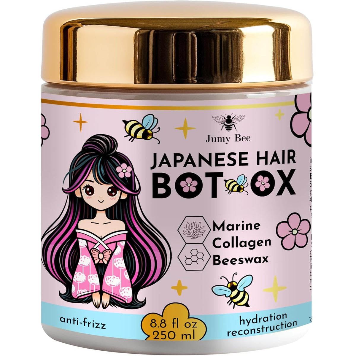 Jumybee front jar packaging showing B-TOX benefits and branding