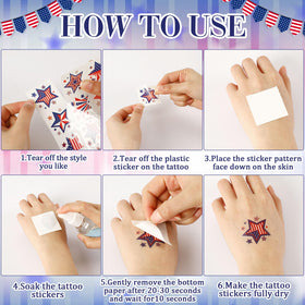 JUNEBRUSHS face makeup use with star tattoo enhancing festive look