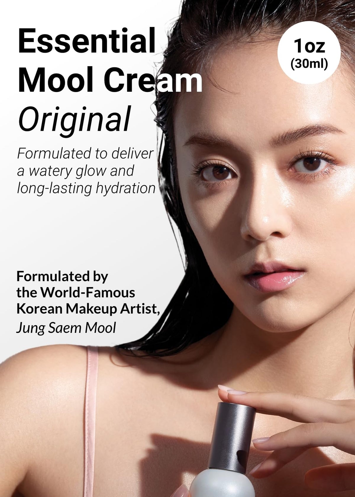 JUNG SAEM MOOL cream texture close-up highlighting lightweight finish and hydrating look