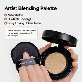 JUNG SAEM MOOL before and after half-face comparison, natural coverage improvement benefit