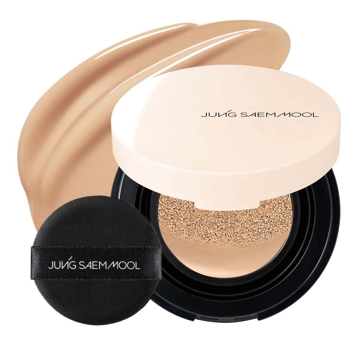 JUNG SAEM MOOL front packaging showing compact and shade label, ideal for travel