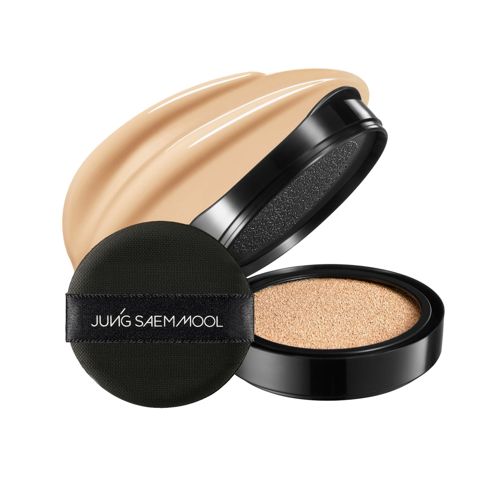 JUNG SAEM MOOL refill front packaging showing shade 21 Medium and SPF 50 protection benefit