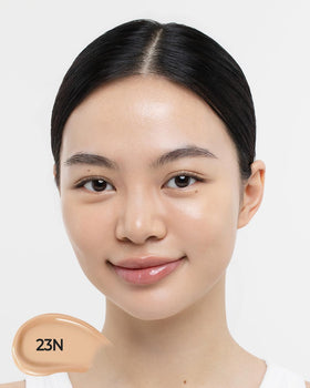 JUNG SAEM MOOL bottle beside ruler to show 40 ml size and compact travel-friendly dimensions